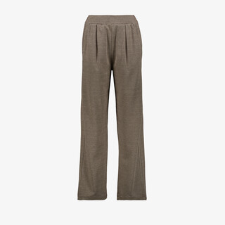 TwoDay dames wide leg pantalon met print beige bruin