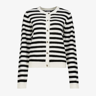 TwoDay gestreept dames vest zwart wit
