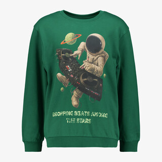 Name It jongens sweater met astronaut groen