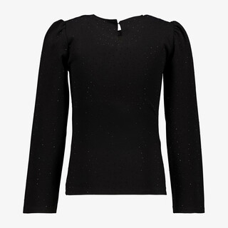 MyWay meisjes top met strass steentjes zwart