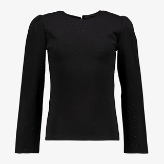 MyWay meisjes top met strass steentjes zwart
