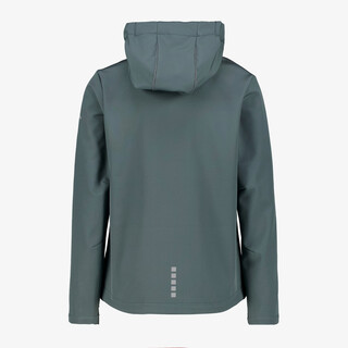 Mountain Peak kinder softshell jas blauw groen