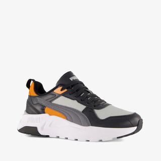 Puma Trinity 2 LT Jr jongens sneakers zwart oranje