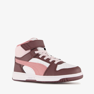Puma Rebound Slam Mid AC+ PS meisjes sneakers roze wit