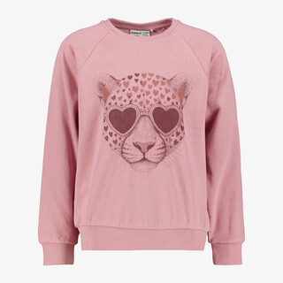 Name It meisjes sweater met luipaard roze