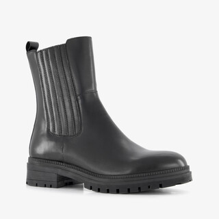 Harper leren dames Chelsea boots zwart