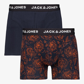 Jack en Jones 2-pack heren boxershorts blauw