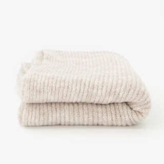 Gebreide dames sjaal beige
