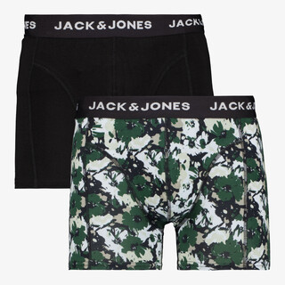 Jack en Jones 2-pack heren boxershorts zwart wit