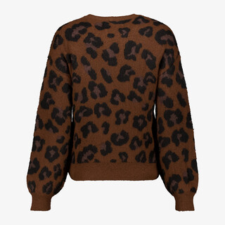 Unsigned heren longsleeve shirt met backprint beige
