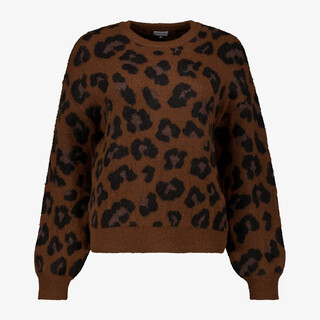 Unsigned heren longsleeve shirt met backprint beige