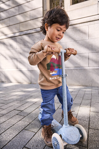 Unsigned jongens sweater met natuurprint beige