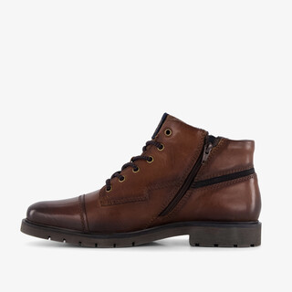 Bugatti leren heren veterboots bruin