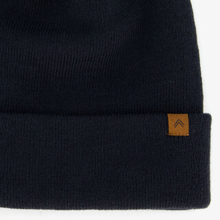 Gebreide heren muts donkerblauw