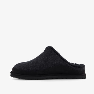 Natuform heren vilten pantoffels zwart