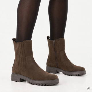 Harper suède dames Chelsea boots bruin