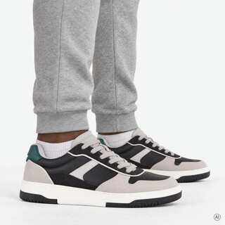 Blue Box heren sneakers grijs zwart