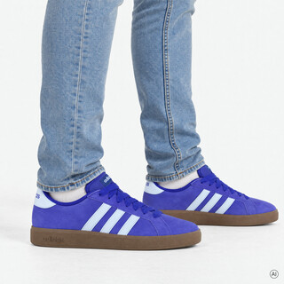 Adidas Grand Court Base 00S suède heren sneakers blauw