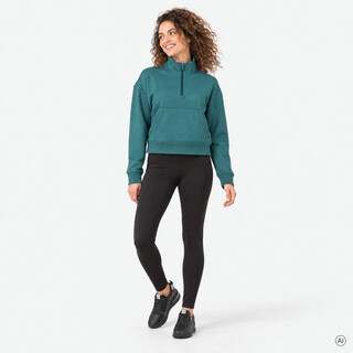 Osaga cropped dames padel sweater groen