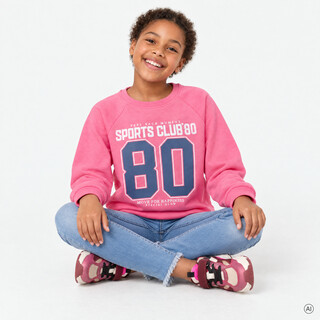 Name It meisjes sweater met sportieve opdruk roze