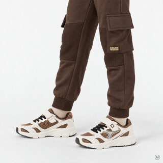 Blue Box jongens sneakers wit bruin