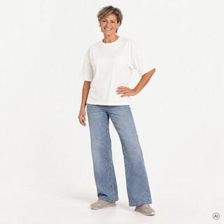 TwoDay oversized dames T-shirt wit