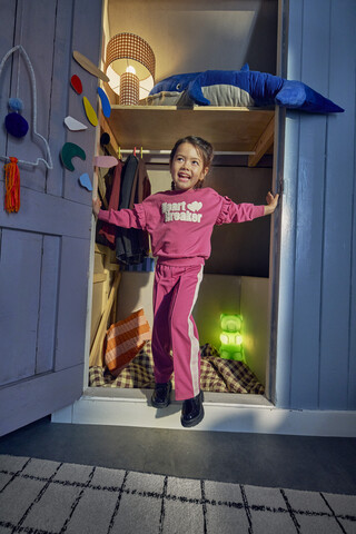 TwoDay meisjes sweater met opdruk en ruches roze
