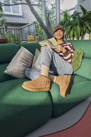 Skechers Slip-ins: Keepsakes Cozy - Cozy Mini boots cognac