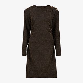 TwoDay dames party jurk zwart met gouden shimmer