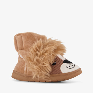 Thu!s hoge kinder pantoffels leeuw bruin