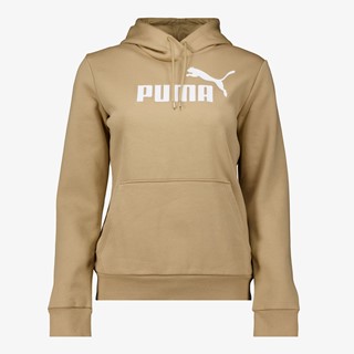 Puma Essentials Logo dames hoodie beige