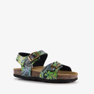 Groot leren kinder sandalen met print