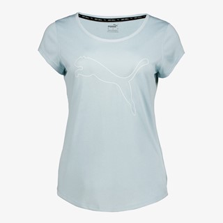 Puma Heather Cat sport dames T-shirt lichtblauw