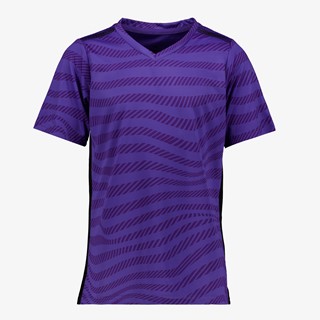 Dutchy Dry meisjes voetbal T-shirt paars met print