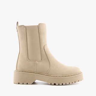 Supercracks dames chelsea boots zandkleur online bestellen | Scapino