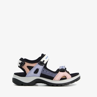 ECCO Offroad leren dames sandalen zwart