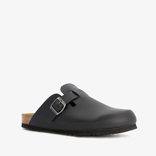 Hush Puppies leren heren pantoffels zwart online bestellen | Scapino