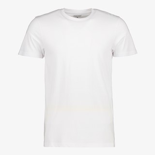 Unsigned heren  T-shirt wit katoen ronde hals