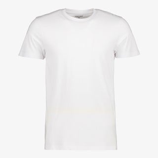Unsigned heren  T-shirt wit katoen ronde hals