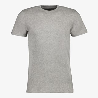 Unsigned heren  T-shirt grijs ronde hals