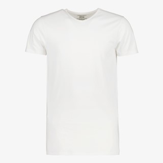 Unsigned heren T-shirt extra lang met v-hals