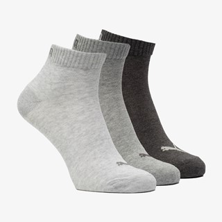 3 paar Puma sneakersokken grijs