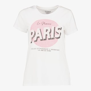 TwoDay dames T-shirt met tekstopdruk wit
