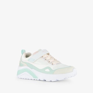 Skechers Uno meisjes sneakers wit mintgroen