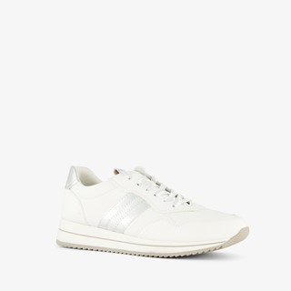 Jana dames sneakers wit zilver