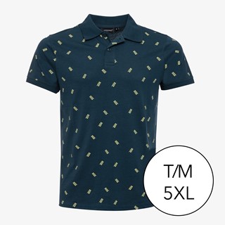Unsigned heren polo donkerblauw