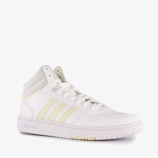 Adidas Hoops 3.0 Mid dames sneaker wit geel