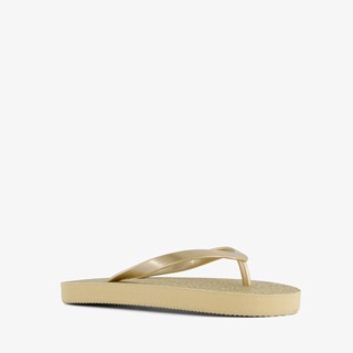Kinder teenslippers goudkleurig
