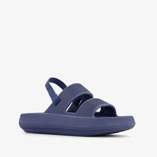 Jongens badslippers blauw met dikke zolen
