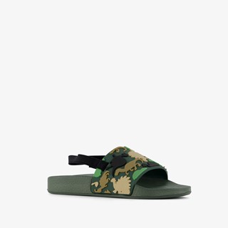 Kinder badslippers met hielbandje dino